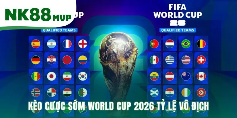World Cup 2026 | Thể Thức Mới 48 Đội - Kèo Cược Sớm NK8 3 Kèo cược sớm World Cup 2026 nêu bật Pháp và Brazil sáng giá