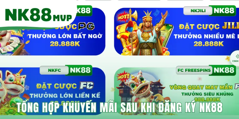 Đăng Ký NK88 - Hướng Dẫn 3 Bước Đơn Giản Để Nhận 88K 3 Tổng hợp ưu đãi giá trị cho người dùng mới sau đăng ký