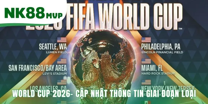 World Cup 2026 | Thể Thức Mới 48 Đội - Kèo Cược Sớm NK8 4 Giai đoạn loại ghi nhận cuộc đua khốc liệt khắp các châu lục